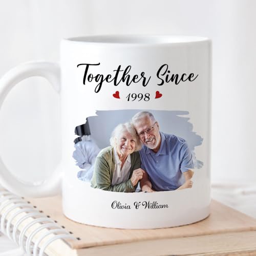 Mug de pareja personalizado Wrappiness vidrio 11 oz miniatura 6