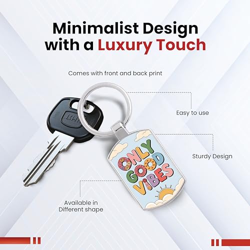 Image of Premium Printed Metal Keychain for Men & Women | High-Definition Artwork Print | Durable Key Ring for Car, Bike, Home & Office Keys | Stylish Decorative Key Holder Gift