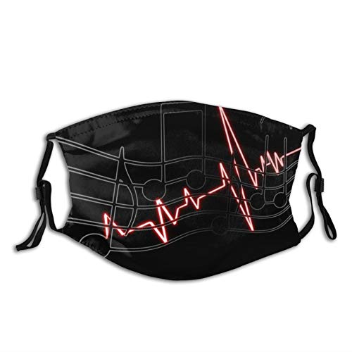 ❤ Crazy Deals prientomer Music (2) Face Mask, Breathable-Washable with 2 Filter for AdultTeens Anti Dust Mouth Balaclava Cover