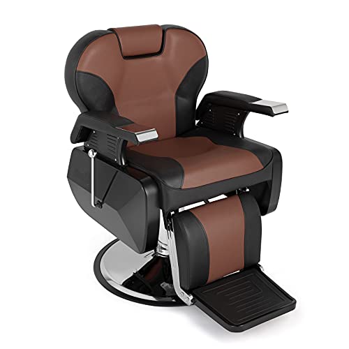 OmySalon All Purpose Hydraulic Barber Chair Heavy Duty, Recline Salon