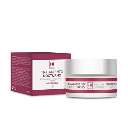 HI Sensitive | Tratamiento Nocturno | Crema Regeneradora Facial para Pieles Sensibles, Irritadas y Agredidas | Crema de Noche para Pieles Secas | Para Cara, Cuello y Escote