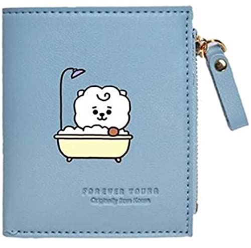 Kpop BTS Mignon Animal bébé Portefeuille-BTS Marchandise Porte-Monnaie-Anime PU Portefeuille en Cuir pour Femmes ou Filles E Cover