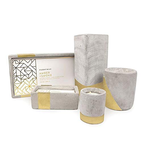 Paddywax Candles Urban Collection Soy Wax Blend Candle In Concrete Jar, Small- 3.5 Ounce, Amber + Smoke #TOP11