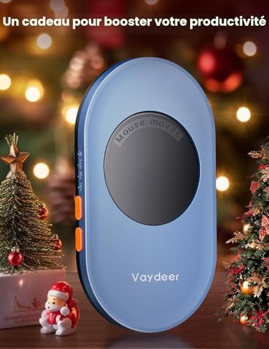 VAYDEER Air 3 Mouse Jiggler ultrafin avec minuterie, Bleu – vue 9