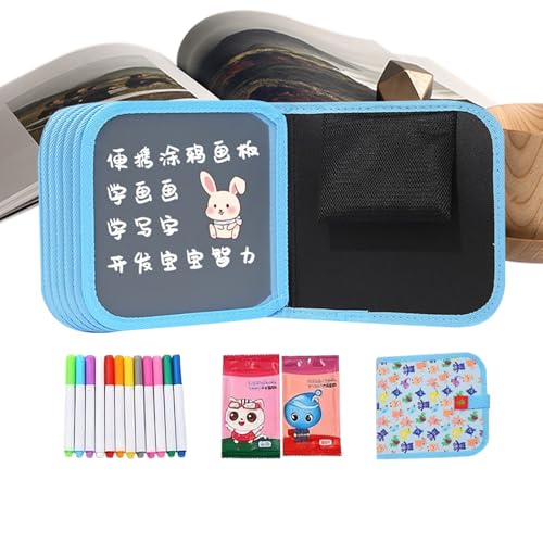 Children�fs Drawing Journal - Eco Friendly Refillable Notebook, Water-Resistant Pages with Pens, 14-Page Book with Fun Illustrati