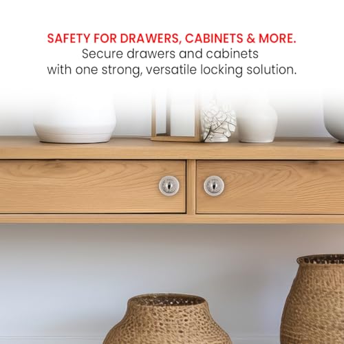 Image of Link Hi-Tech HTMP-02 Multipurpose Furniture Lock for Drawers, Cabinet and Others (Set-10Pcs)