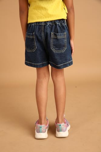 Image of Pilolo Kids Pocket Denim Shorts for Girls
