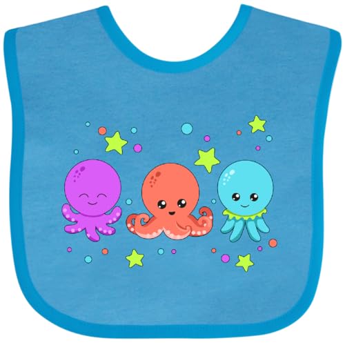 inktastic Octopus Trio- Cute Ocean Friends Baby Bib