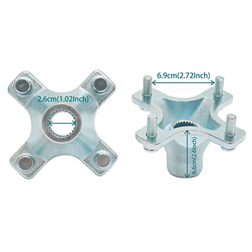2 Rear Left And Right Wheel Hubs Compatible With Honda 1983-1987 Atc200X, 1999-2008 Trx400Ex Sportrax 400 2X4 & More #TOP4