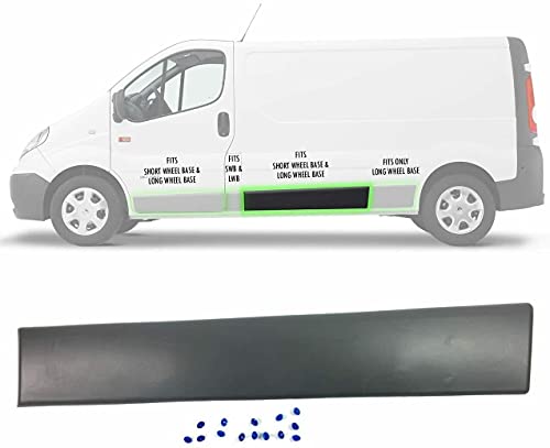 Panneau de moulure latérale gauche robuste en ABS pour Vivaro A et Trafic 2