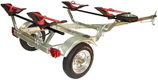 Malone MicroSport Trailer Two Kayak Transport Package with 2 Malone SeaWing Kayak Carriers