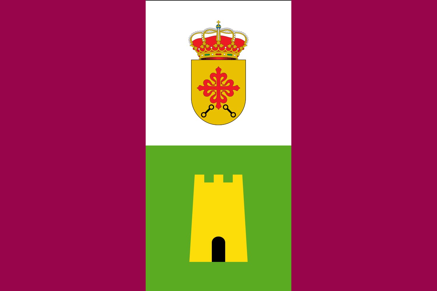 Drapeau XL Higuera de Calatrava Jaén pour mât extérieur