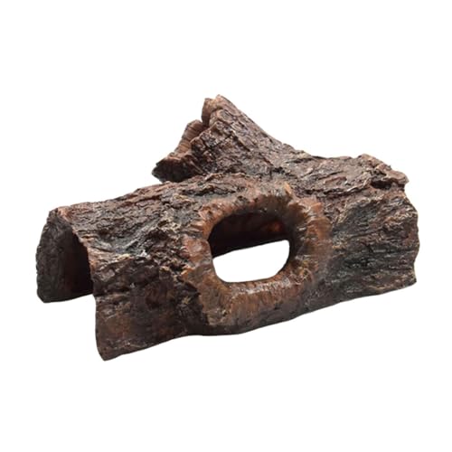 BESPORTBLE 樹皮形状の樹脂工芸品 水槽装飾用 魚や爬虫類の隠れ家 自然なデザインで美しいレイアウト 水槽や爬虫類箱にな耐久性素材使用