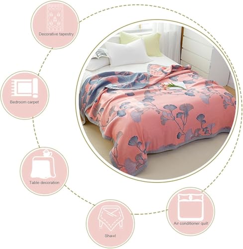 Edredón de reina con diseño botánico de ginkgo para dormitorio moderno 8