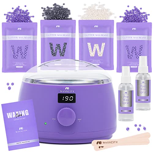 Waxxcity Waxing Kit Wax Melt Warmer with 14 oz Togo Ubuy
