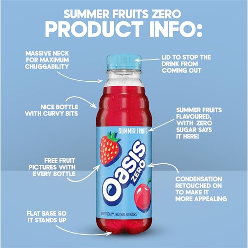 Oasis Bottle Summer Fruits 500 ml (Pack of 12) - Image 4