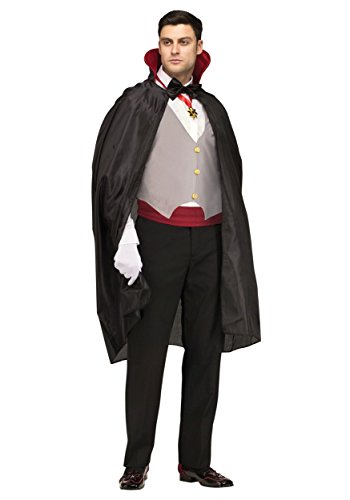 FunWorld Complete Vampire, Black/White/Red, One Size Costume