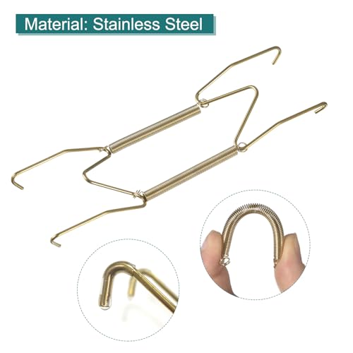 Image of uxcell 9pcs Plate Hanger, 6 Inch Stainless Steel Invisible Wall Plate Hangers with Wall Decorative Hooks and Tip Protector for Decorative Plates and Art, Silver