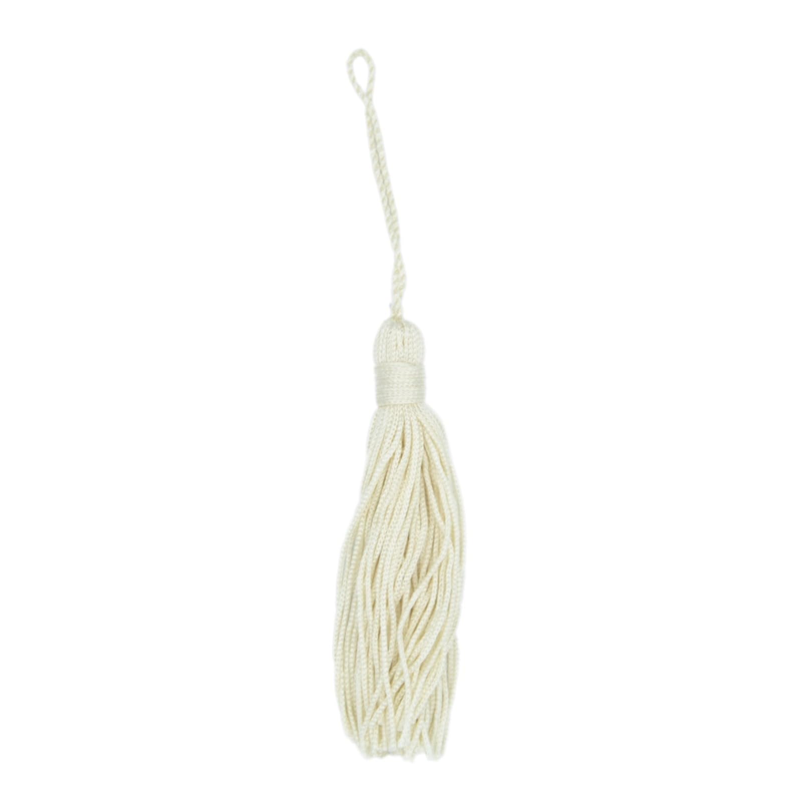celloexpress Key Tassels 100mm/10cm - Curtains, Bookmarks, Gifting, Crafts (Cream 9001, Pack of 10)