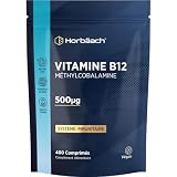 Vitamine B12 Vegan - 400 Comprimés pour 13 Mois - 500 mcg
