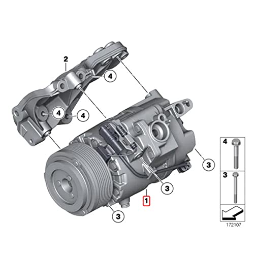 Denso 471-1504 Nuevo Compresor Con Embrague