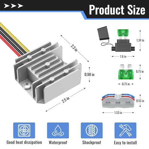 Convertisseur abaisseur 12V étanche protégeant vos circuits - 2