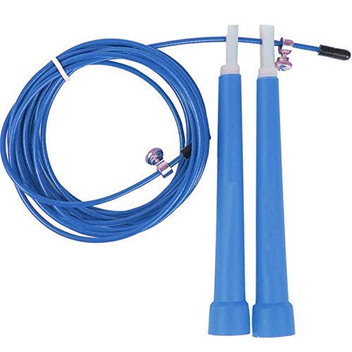 Esha® Adjustable Skipping Rope Suitable for Gym, Crossfit, Double Unders, Speed Jumping, Cardio and Weight Loss - for Men and Women, Blue Pack of 1-image-13