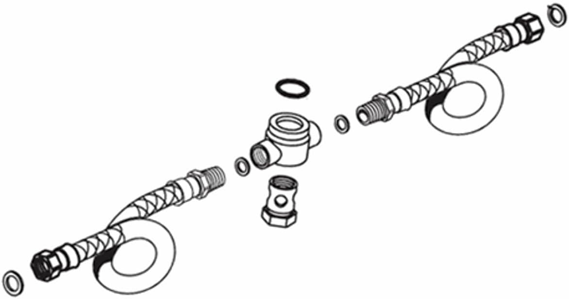 Replacement for American Standard 33758-0050A Tee Hose Kit (F) repair parts