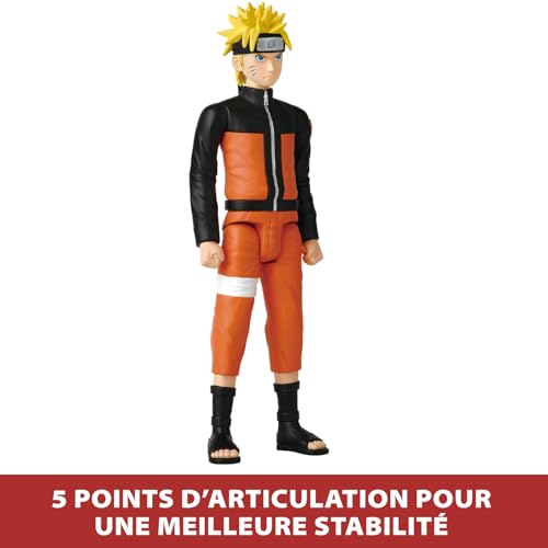 Bandai Anime Heroes Mega Naruto Shippuden Figurine Naruto Uzumaki 30 cm Grande Figurine articulée Figurine Manga Licence Officielle Naruto Jouet Enfant et + 38151 - vue 4