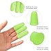 uxcell Silicone Finger Protectors, Anti-Slip Finger Cover, Finger Tips for Sewing, Sorting Paper, Green, Middle Size, 12 Pcs