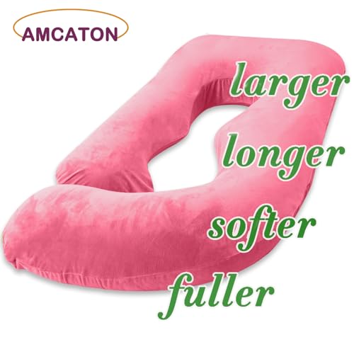 Image of 60 Inch Pregnancy Pillow for Sleeping (RED)