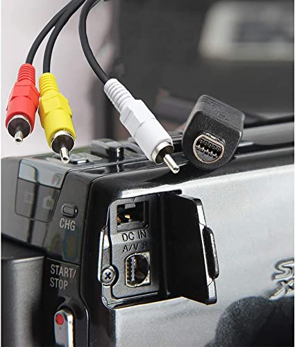 Replacement Sony AV Cable for Handycam, VMC-15FS VMC-30FS 10Pin Audio Video Cable Cord Wire for Sony Handycam Camcorder Camera DCR-SR90/ DPP-EX50/ HDR-CX7/ HDR-FX7 and More Models (1.2m)