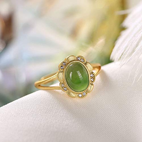 Bague en jade Hetian style rétro pour sublimer le quotidien - 3