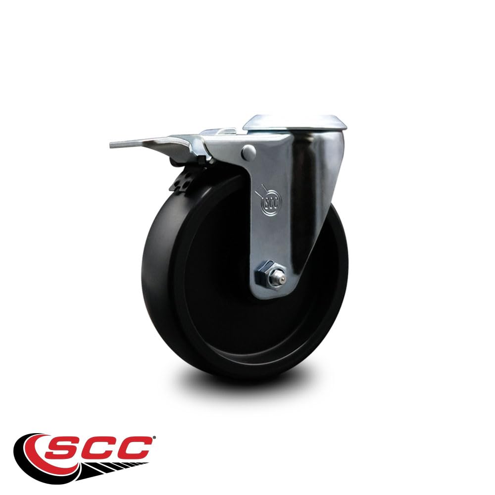 Polyolefin Swivel Bolt Hole Caster w/5