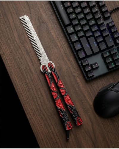 Butterfly Dragon Desk Fidget Comb - Peines Metálicos miniatura 6