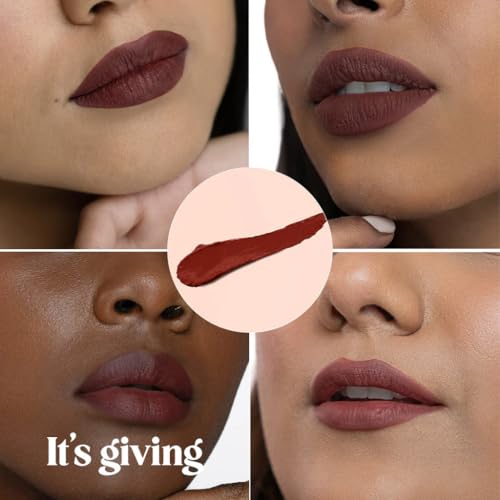 Image of It's Giving Everyday Lip Formula, Velvet Finish Lip Color, Lightweight Smooth Texture, Mauve Nude Shade | 5ml