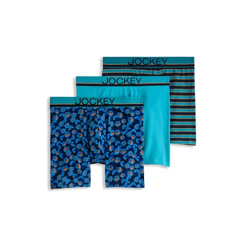 Image of Jockey Men's Underwear True Style 6 inch Boxer Brief - 3 Pack