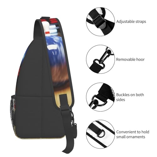 Bolso cruzado de hombro para hombre negro miniatura 5