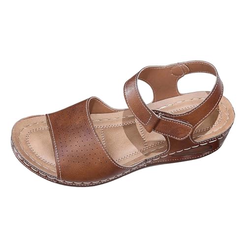 Sandales à plateforme au design léger et talon épais confortable pour femme