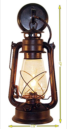 Rustic electric Wall sconce Light large with antique lighting western with rust finish perfect for farmhouse cabin or any rustic setting - Thumbnail 2