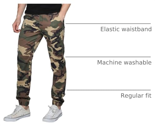 Image of Match Men's Regular Fit Comfort Stretch Casual Chino Pants