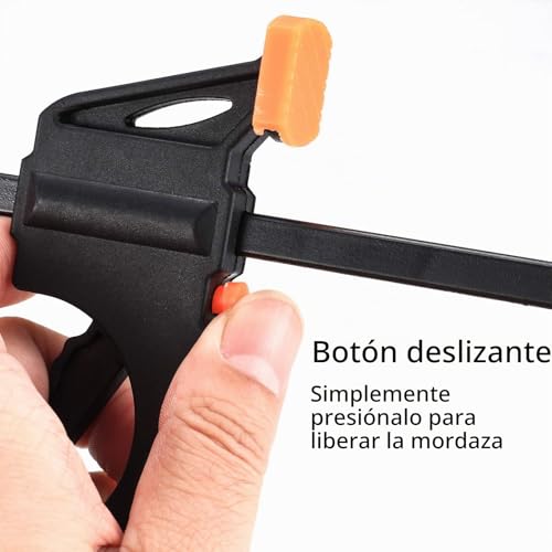 Miniatura 4 de 5 Piezas Abrazaderas De Liberación Rápida, 4 Pulgadas Abrazaderas De Carpintero, Abrazaderas De Trinquete De Madera Para Bricolaje, Manualidades Hechas Mano, Abrazadera Para Carpintería De Una Mano