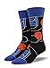 Socksmith Mens' Novelty Crew Socks "Basketball" - 1 pair (Black)