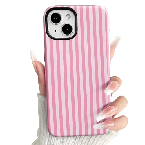 NITITOP Compatible for iPhone 13/14 Case Stripe - Pink by NITITOP - Used condition - US$6.47