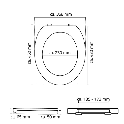 Rehausseur WC en résine thermodurcissable Ridder A0070700 blanc