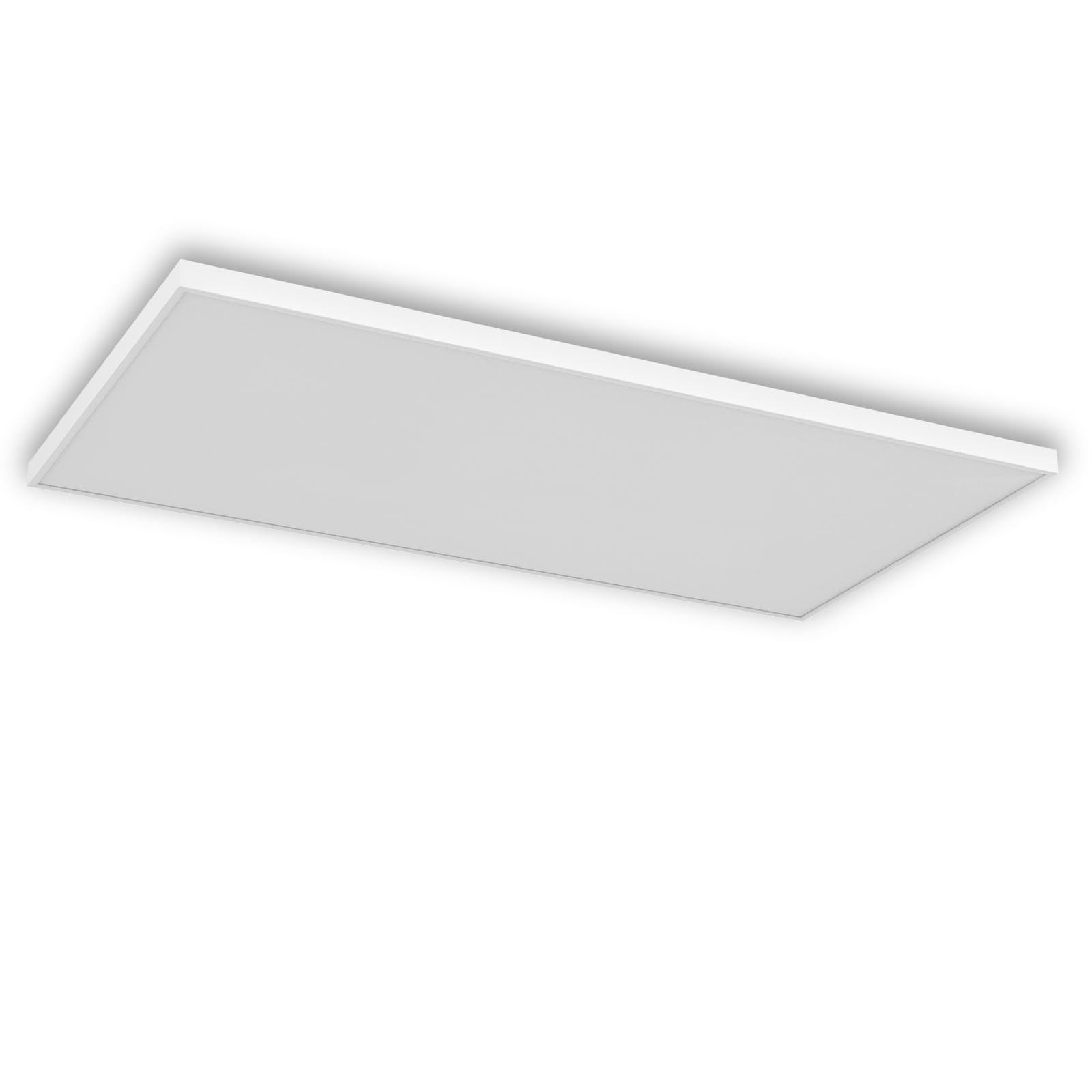 Infrarotheizung Deckenmontage mit Thermostat Fernbedienung, Deckenheizung Infrarot Deckenheizstrahler, Elektroheizung Heizkörper Heizpaneel 860 Watt - 119,5x59,5cm, Überhitzungsschutz,1pcs