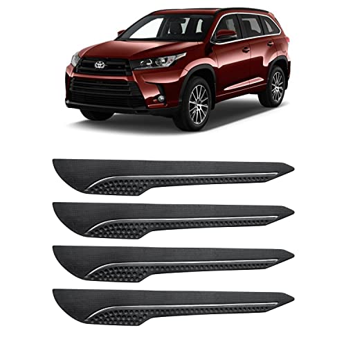 Image of AOSIS-Car Bumper Protector /Bumper Guard for Toyota Highlander with Single Chrome Stripe (4-Pcs)
