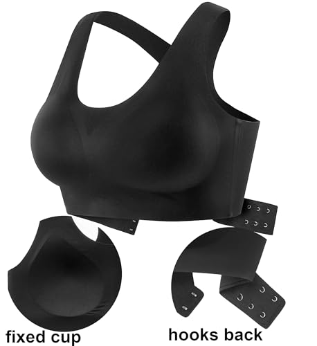 PRETTYWELL Racerback Sports Bras Non Removable Padded, Wirefree Seamless Comfort Sports Bra for Women,Molded Cup Everyday Bra3