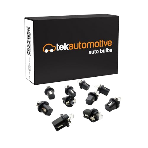 Tek Automotive 509T Car Bulbs PCB Tacograph Dashboard Panel Light 286T 12V 1.2W B8.5D Black - Box of 10