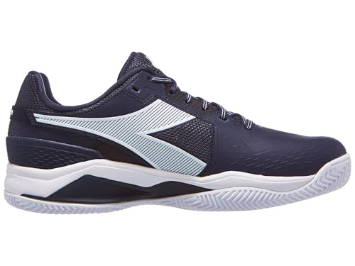 Diadora Men's Blushield Torneo 3 Clay Tennis Shoes Blue Corsair and White